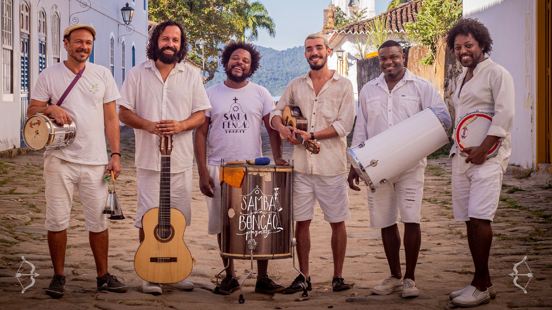 Integrantes do Samba da Benção Paraty em Paraty